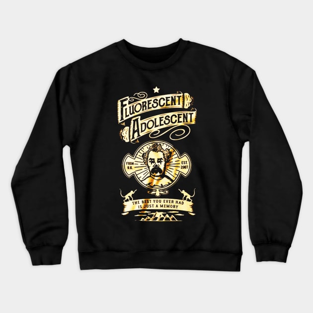 Fluorescent Adolescent Crewneck Sweatshirt by VectorDiariesart